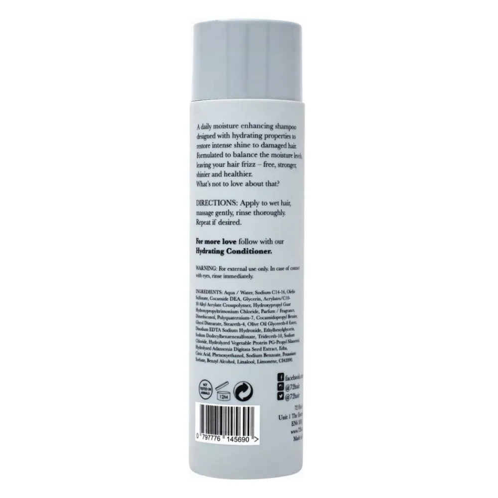 72 Hair Intense Moisture Champú 250ml - 1